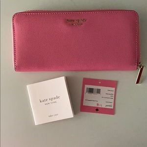 kate spade hibiscus tea slim continental wallet